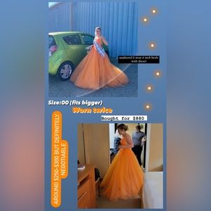 Jovani Orange Prom Dress